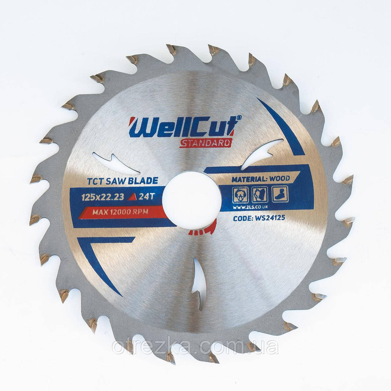 Пила дискова з твердосплавною напайкою WellCut standard 125х22 24Т
