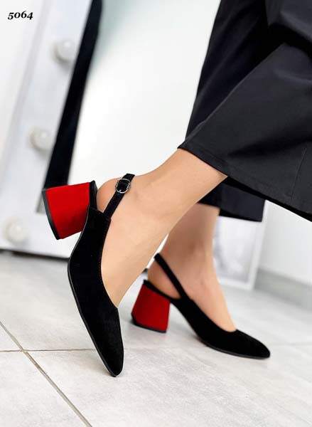 Женские туфли с открытой пяточкой в разных цветах TOPs5065 - фото 4 - id-p223685492