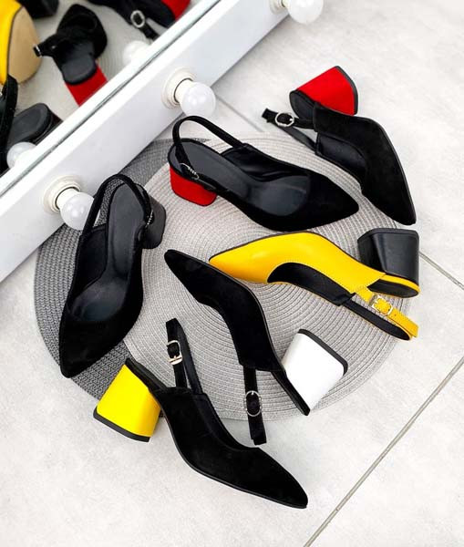 Женские туфли с открытой пяточкой в разных цветах TOPs5065 - фото 1 - id-p223685492