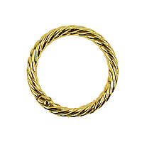 Кольцо-карабин вите Ø 4 см (внутренний - 3,2 см), Золото