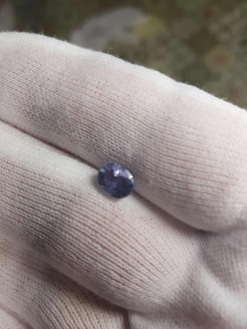 Натуральний Танзанит 1.20ct. 7.8 x 5.8 x 4.4 mm, фото 1