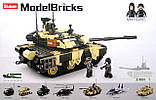Конструктор SLUBAN M38-B0756 Танк T-90M, 758 деталей, 2 фігурки, фото 6