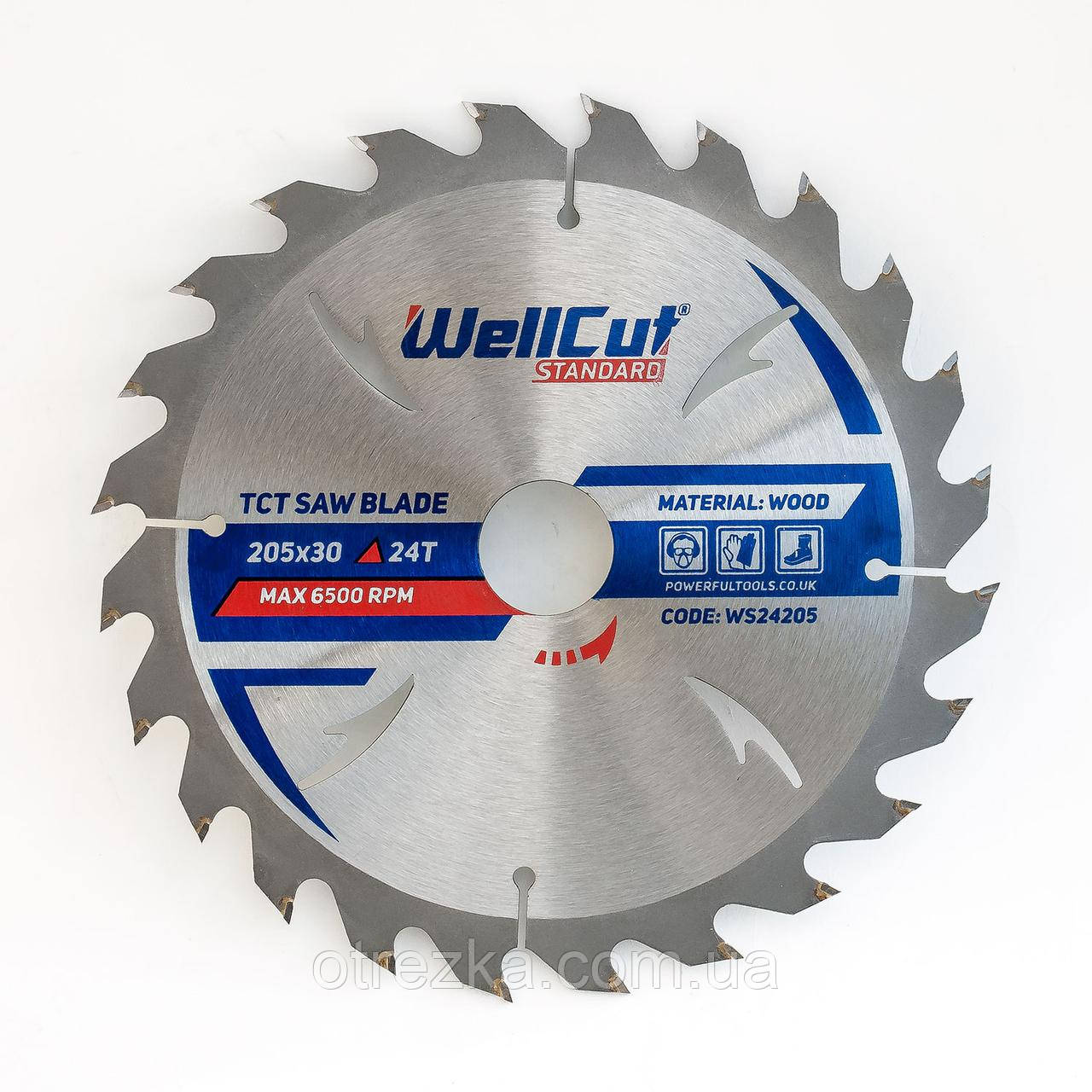Пила дискова з твердосплавною напайкою WellCut standard 205х30 24Т