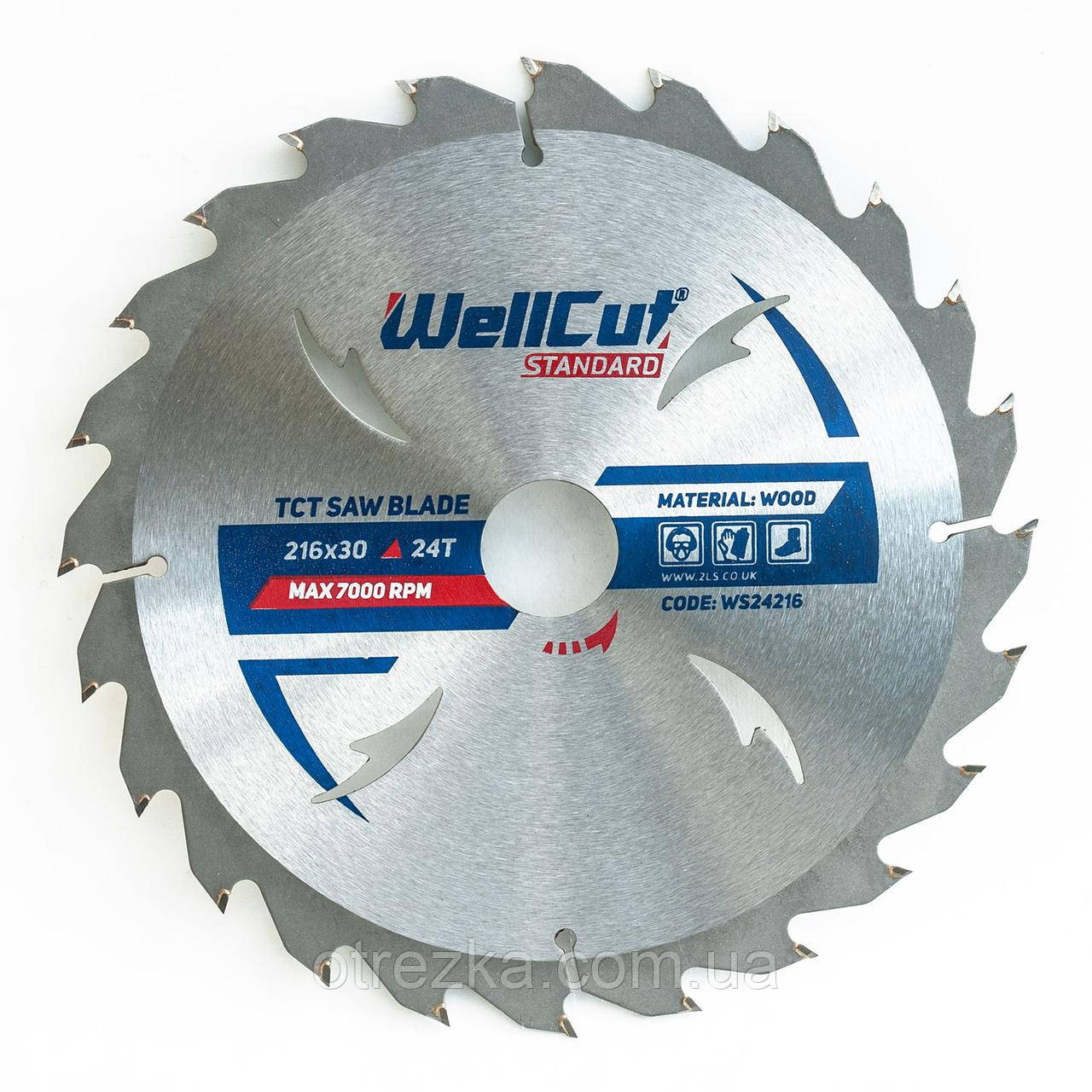 Пила дискова з твердосплавною напайкою WellCut standard 216х30 24Т