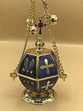 Кадило в синьому декорі емаллю