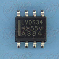 Інтерфейс LVDS TI SN65LVDS34D SOP8