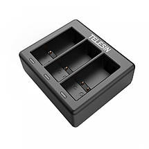 Зарядка для Gorpo 9/10/11 три слоти 3х 800мА Telesin GP-BCG-902, фото 3