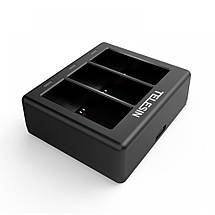 Зарядка для Gorpo 9/10/11 три слоти 3х 800мА Telesin GP-BCG-902, фото 5