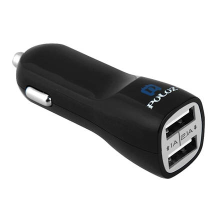 Адаптер заряджання в прикурювач Puluz PU135 (2 USB), фото 1