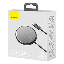 Бездротова зарядка магнітна 15 Вт MagSafe Baseus WXJK-F01, фото 6