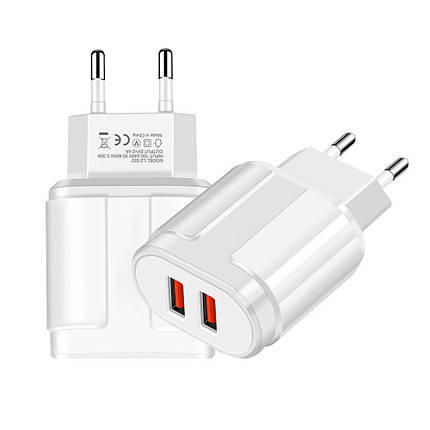 Зарядний пристрій із подвійним USB 2.4 А 15 Вт Puluz SYA001167801B, фото 3