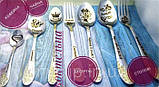 Подарункові чайні ложки з індивідуальною лазерним гравіюванням будь-якої складності. Власне виробництво., фото 5