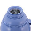Термос Kamille пластиковий зі скляною колбою та двома чашками блакитний 1800мл KM-2024, фото 5