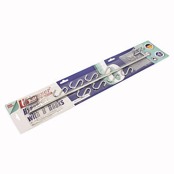 Планка рейлинговая Besser з 8 гачками 50*4*7.5 см з кріпленням "SMART STICKER"