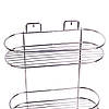 Полка 2-ярусна кутова хромована (овальна) Besser, фото 3