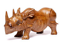 Статуетка носоріг дерев’яна ручна робота довжина 30см