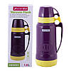 Термос Kamille питний фіолетовий пластиковий зі скляною колбою 1800мл KM-2032, фото 2