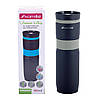Термокружка Kamille KM-2068 Сірий 900мл з нержавіючої сталі з TPR-вставкою, фото 2
