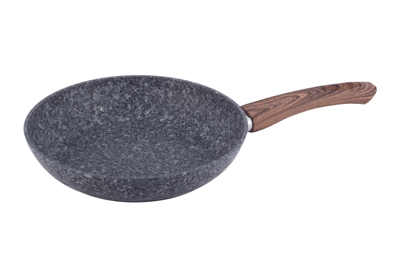 Сковорода Kamille KM-4161 30см з антипригарним покриттям Grey marble з алюмінію для індукції