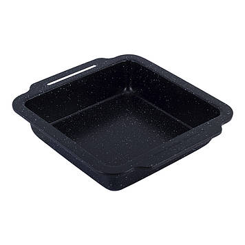 Форма для запікання Kamille KM-6035A бежевий мармур 30.3*26.7*6см з вуглецевої сталі