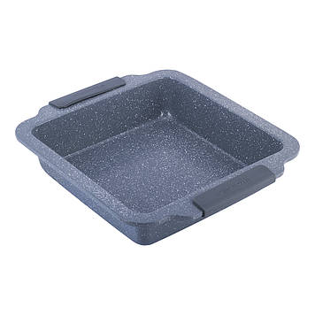 Форма для запікання Kamille KM-6035A сірий мармур 30.3*26.7*6см з вуглецевої сталі