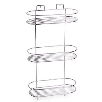 Полка 3-ярусна кутова хромована (овальна) Besser KM-0185