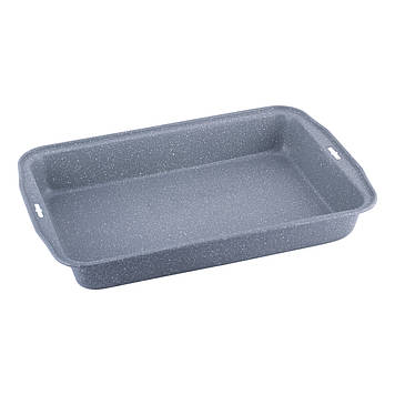 Форма для запікання Kamille KM-6001M 37,5*26*5,5 див. з вуглецевої сталі з гратами для гриля