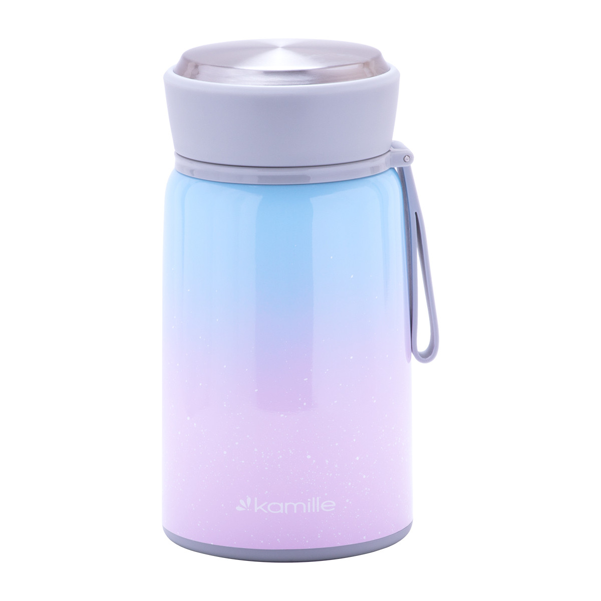 Термос харчовий обідній для супу Kamille KM-2097 800мл з нержавіючої сталі, фото 1