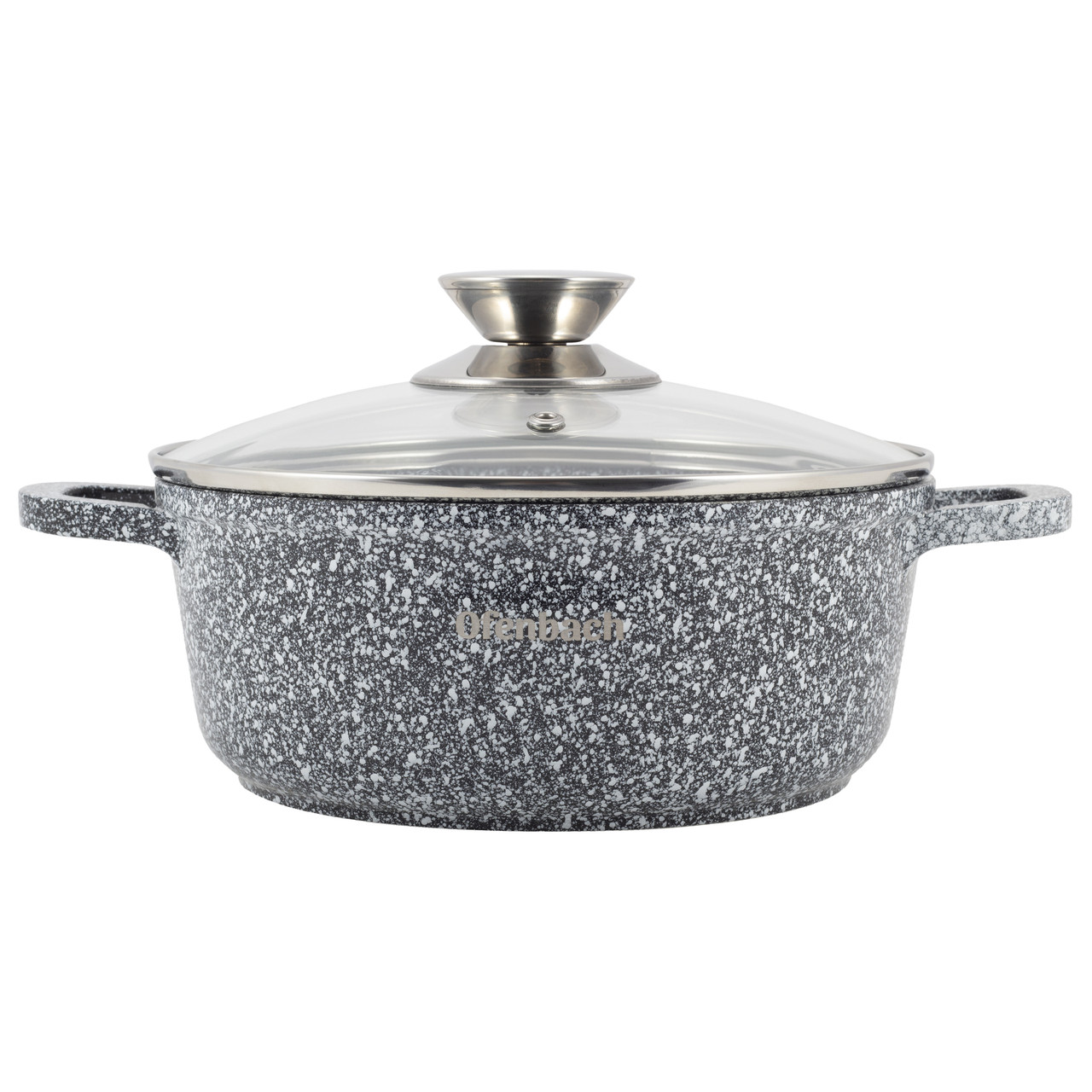 Каструля з кришкой Ofenbach KM-100501 4.5л з литого алюмінія з антипригарним покриттям і для індукції і газа, фото 1