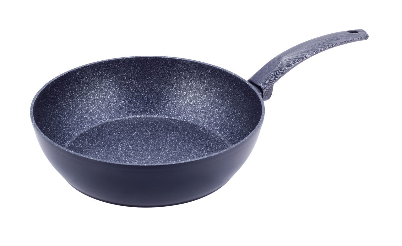 Сотейник Kamille KM-4135 Ø24*7.5см з гранітним покриттям з литого алюмінія для індукції, фото 1