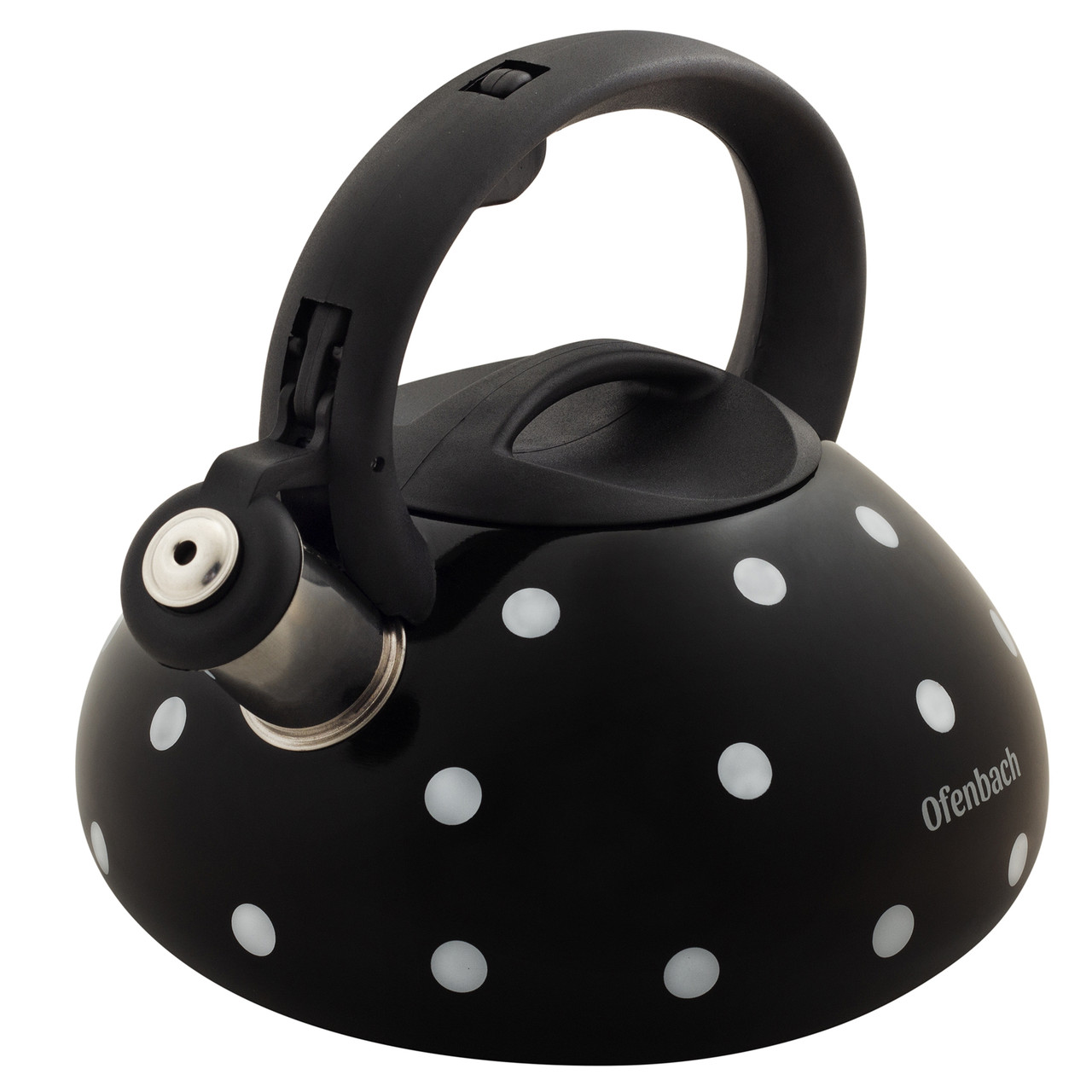 Чайник з нержавіючої сталі Ofenbach KM-100301BL 2,5 л зі свистком і ручкою Soft Touch