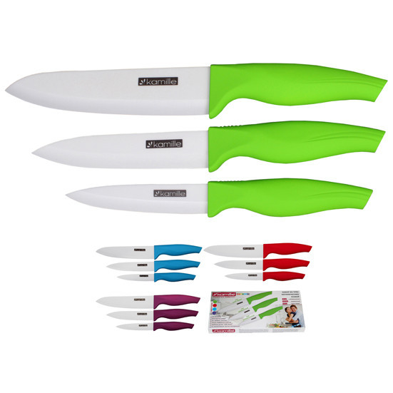 Набір керамічних Ножів Kamille KM-5161 3 предмета, фото 1