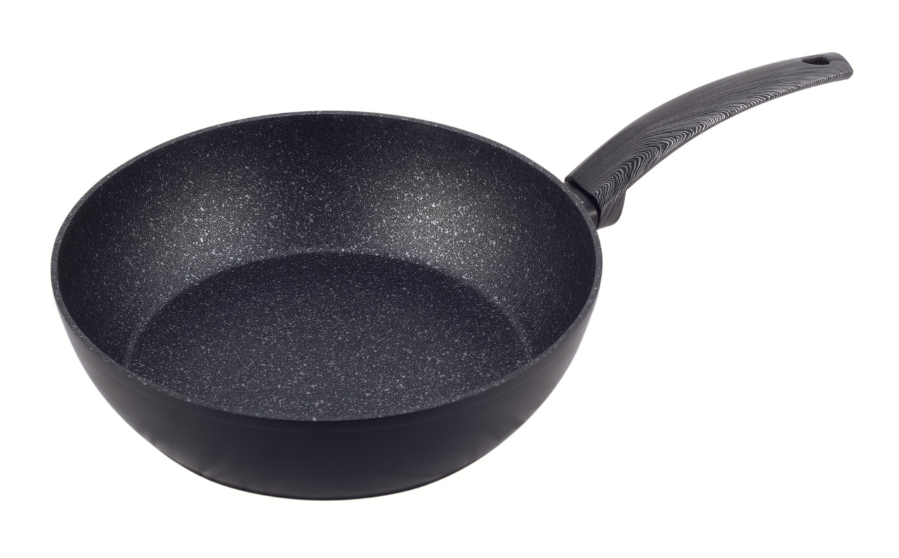 Сотейник Kamille KM-4136 Ø24*7.5см з гранітним покриттям з литого алюмінія для індукції, фото 1