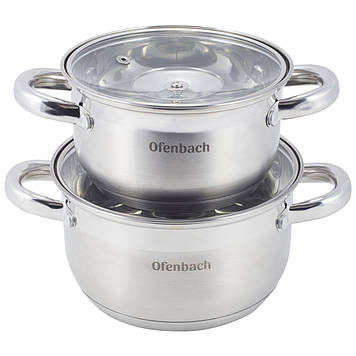 Набір посуду Ofenbach KM-100003 4 предметів з нержавіючої сталі