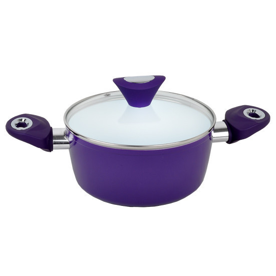 Каструля Kamille KM-4212А 4.0 л з керамічним покриттям, з кришкою