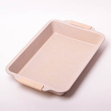 Форма для запікання Kamille KM-6027A Бежевий 46*30*6см з вуглецевої сталі