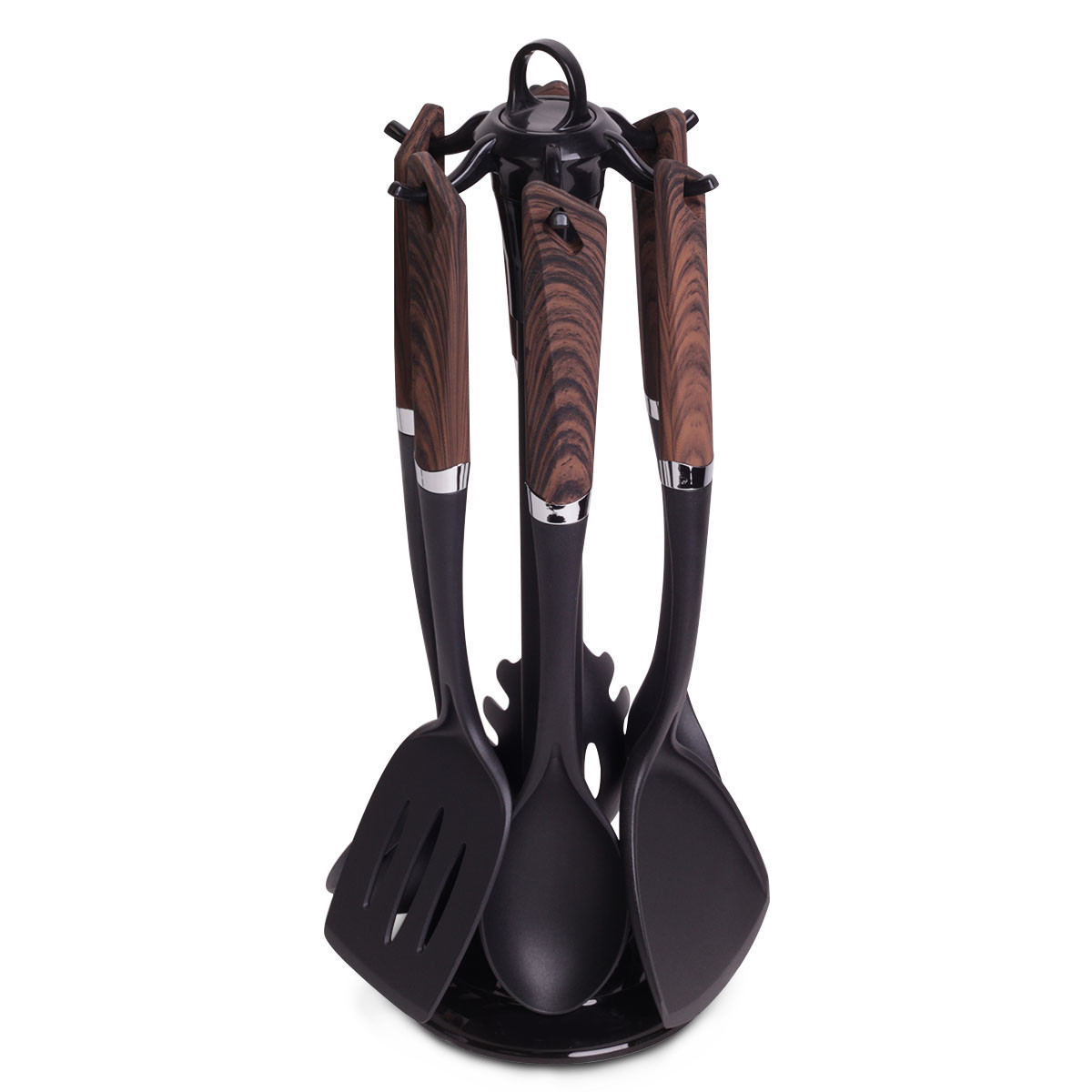 Набір кухонного приладдя 7 шт Kamille KM-5030A нейлонові (під дерево), фото 1