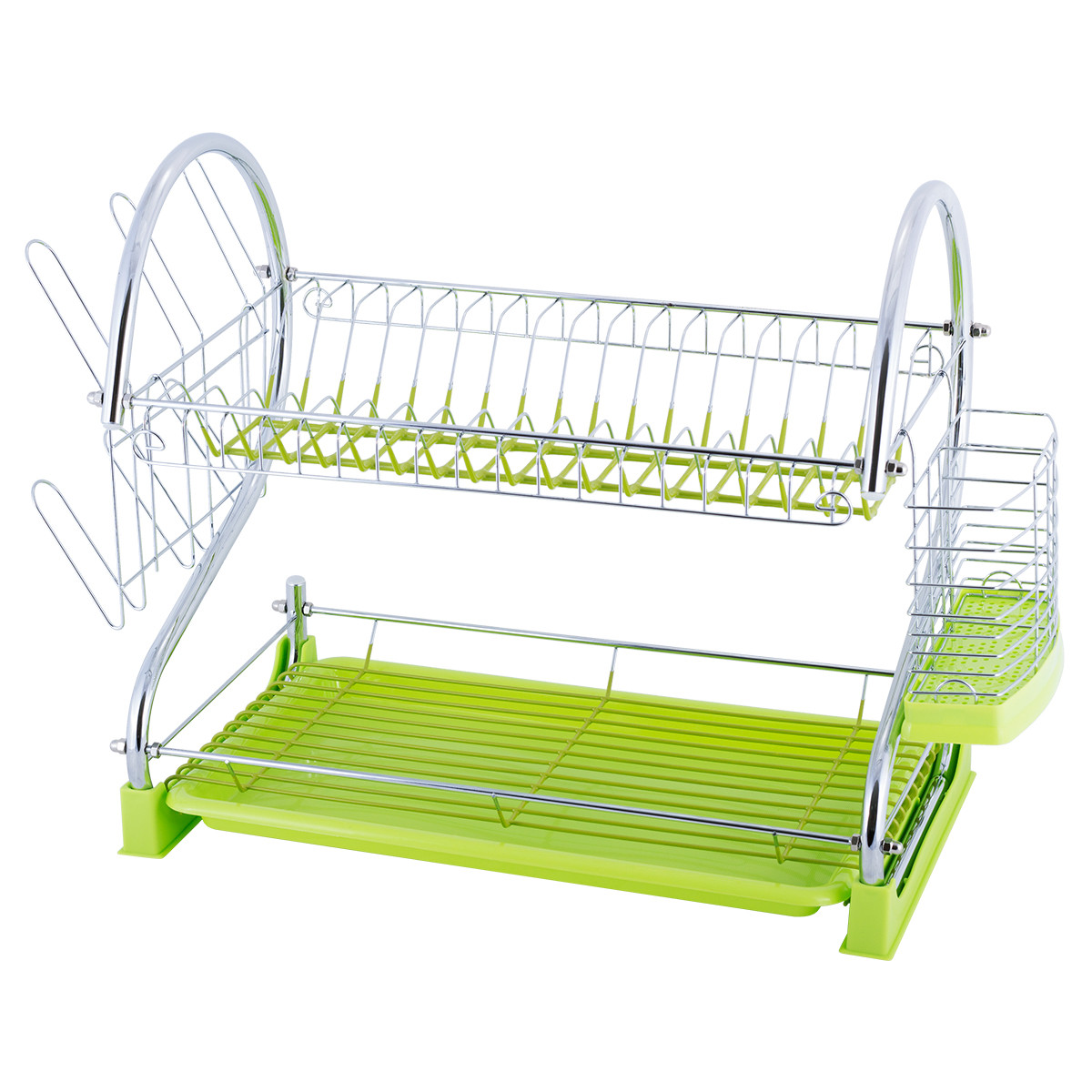 Сушарка для посуду Kamille KM-0762A двоярусна 55*24,5*37см, фото 1