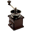 Кавомолка ручна (механічна) з нержавіючої сталі та дерева коричнева Kamille KM-7018, фото 4