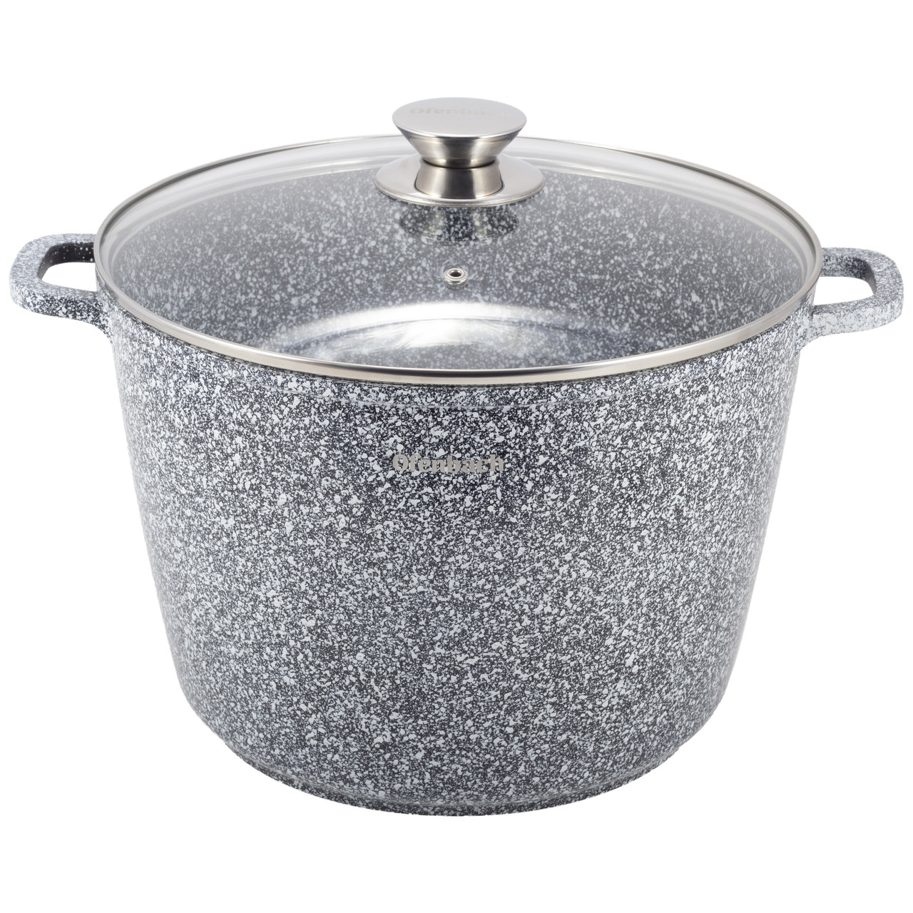 Каструля з кришкой Ofenbach KM-100503 6.2л з литого алюмінія з антипригарним покриттям і для індукції і газа