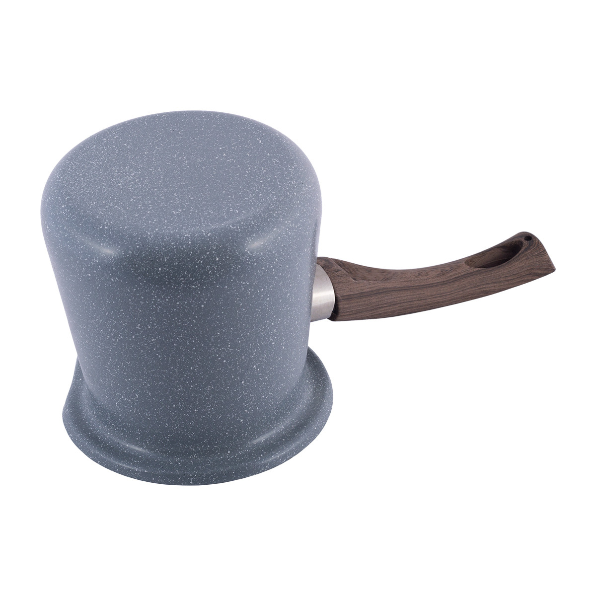 Турка для кави «сірий мармур» із вуглецевої сталі з бакелітовою ручкою 1100мл Kamille KM-0564, фото 1