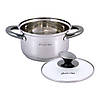 Каструля Groningen 1.5л із нержавіючої сталі з 5-шаровим індукційним дном Kamille KM-4920, фото 5
