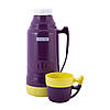 Термос питний фіолетовий пластиковий зі скляною колбою 1800мол Kamille KM-2032, фото 4
