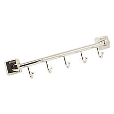 Гачки на планці металеві на дюбелях 5 штук (35.5*6.5*6.5 см) Besser KM-8822