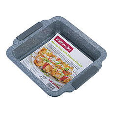 Форма для запікання антипригарна сірий мармур із вуглецевої сталі (30.3*26.7*6 см) Kamille KM-6035A