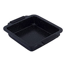 Форма для запікання антипригарна Чорний мармур із вуглецевої сталі (30.3*26.7*6 см) Kamille KM-6035A