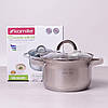 Каструля з кришкою з нержавіючої сталі та порожнистими ручками для індукції та газу (2.5 л) Kamille KM-5618S, фото 10