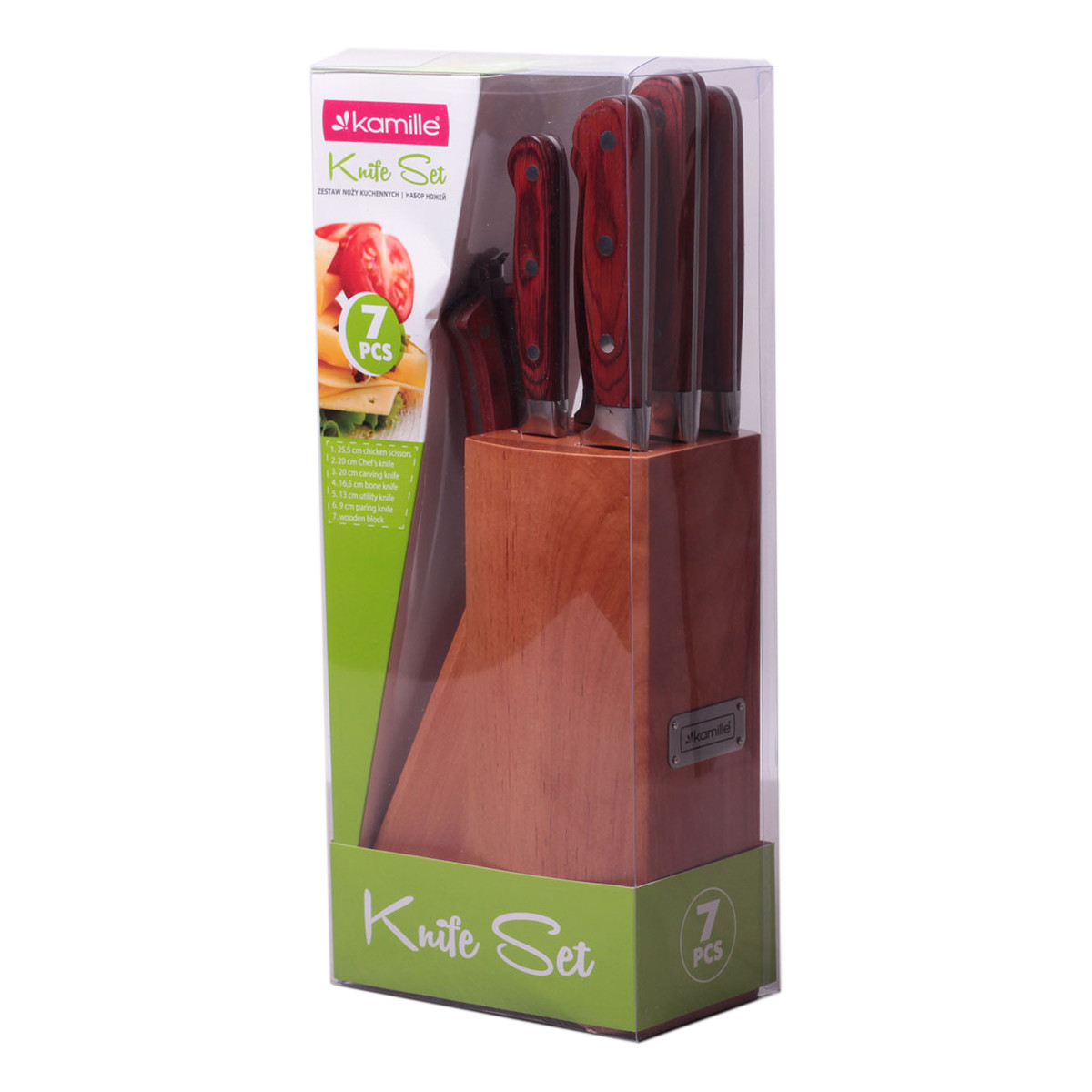 Набір Ножів Kamille KM-5110 7 предметів з нержавіючої сталі, фото 1