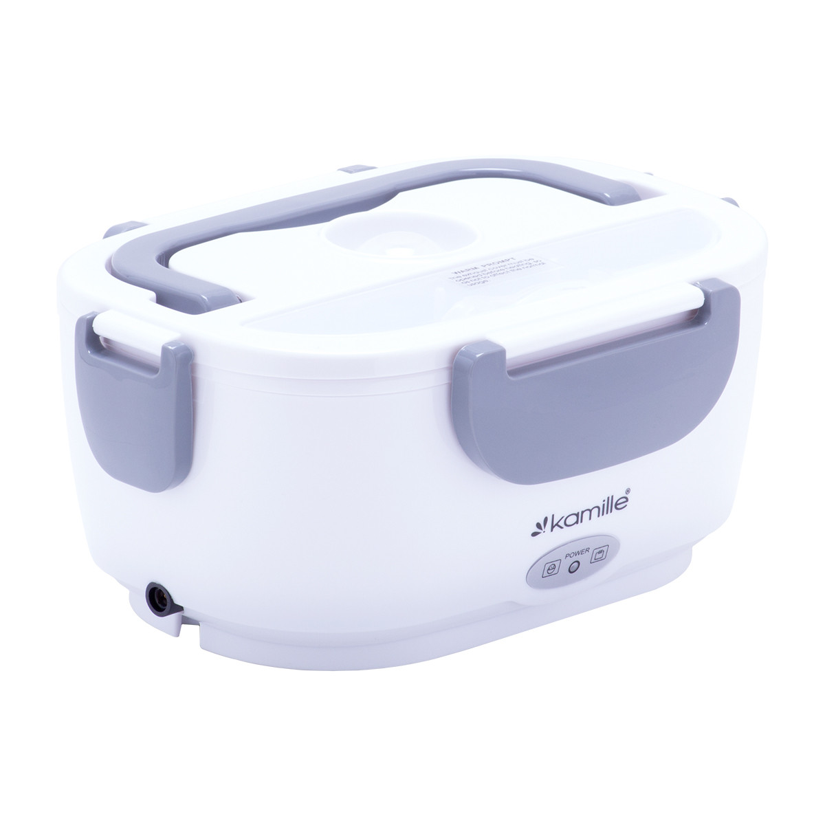 Ланчбокс електричний автомобільний з підігрівом від мереж 220V та 12V Kamille KM-2130A, фото 1