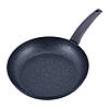 Сковорода з антипригарним покриттям Black marble з алюмінію для індукції та газу (28 см) Kamille KM-4123, фото 2